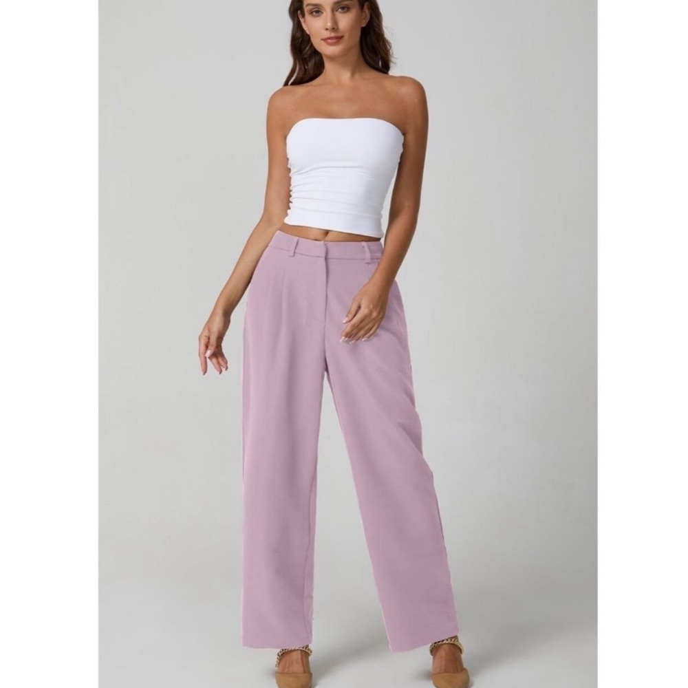 Abercrombie & Fitch Wide Purple Trouser Large NWT - Picture 1 of 8